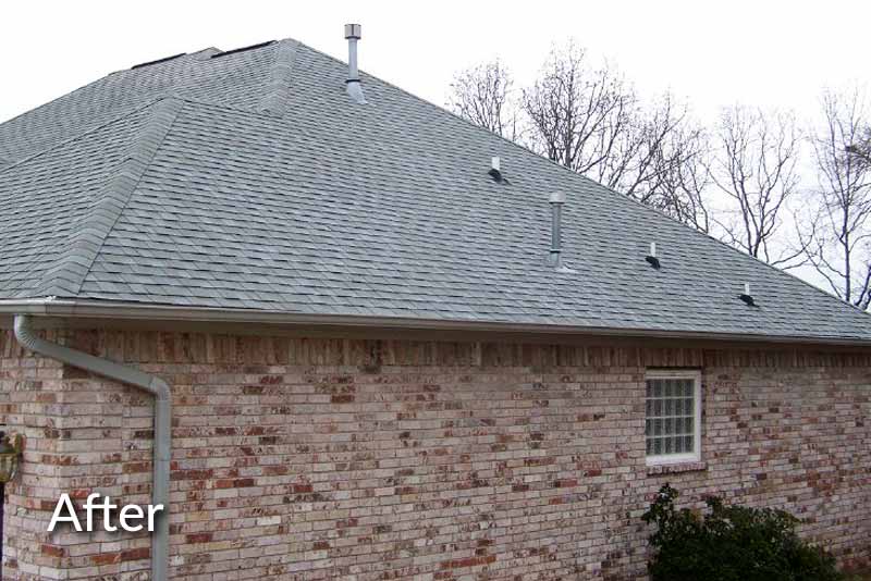Clean Roof After Soft Washing