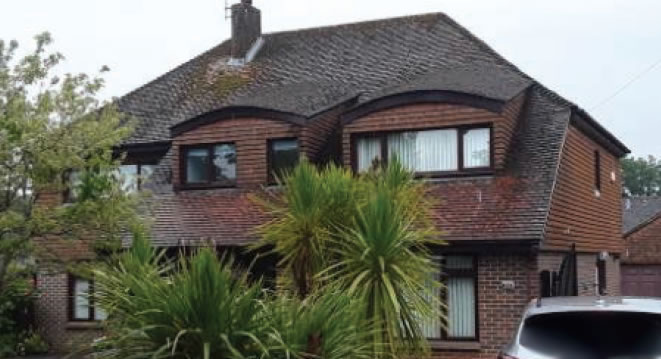 Weathered Home Exterior Before Cleaning